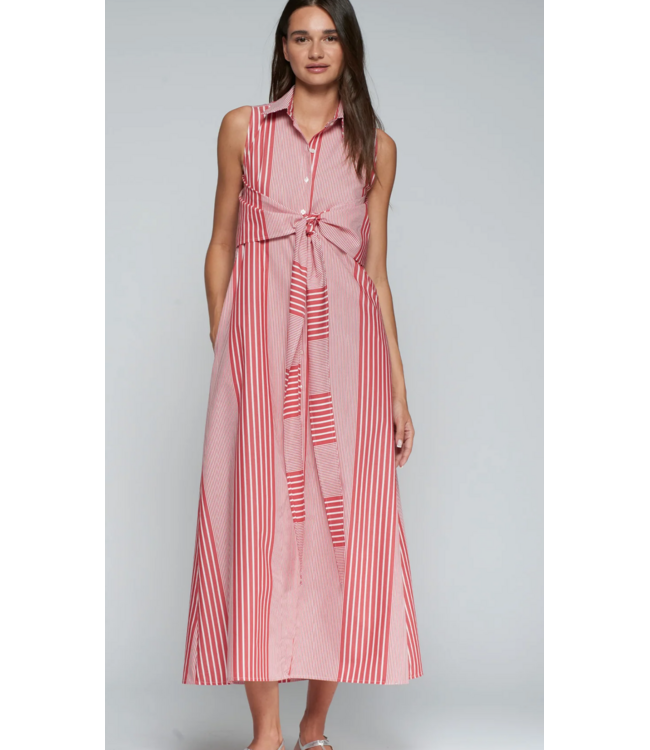 Vilagallo #33516 Striped Shirt Dress