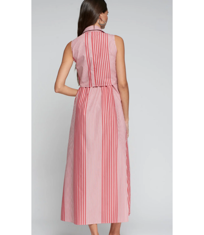Vilagallo #33516 Striped Shirt Dress