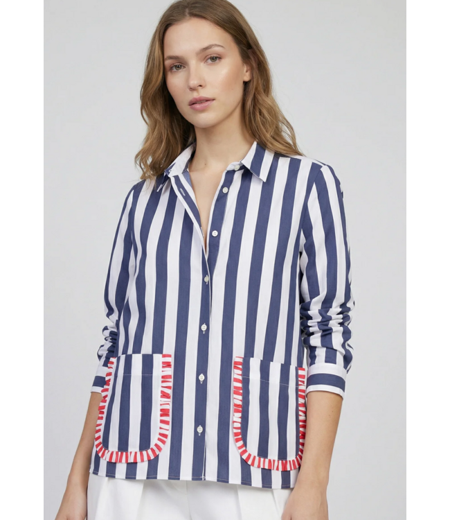 Vilagallo #33547 Striped Shirt