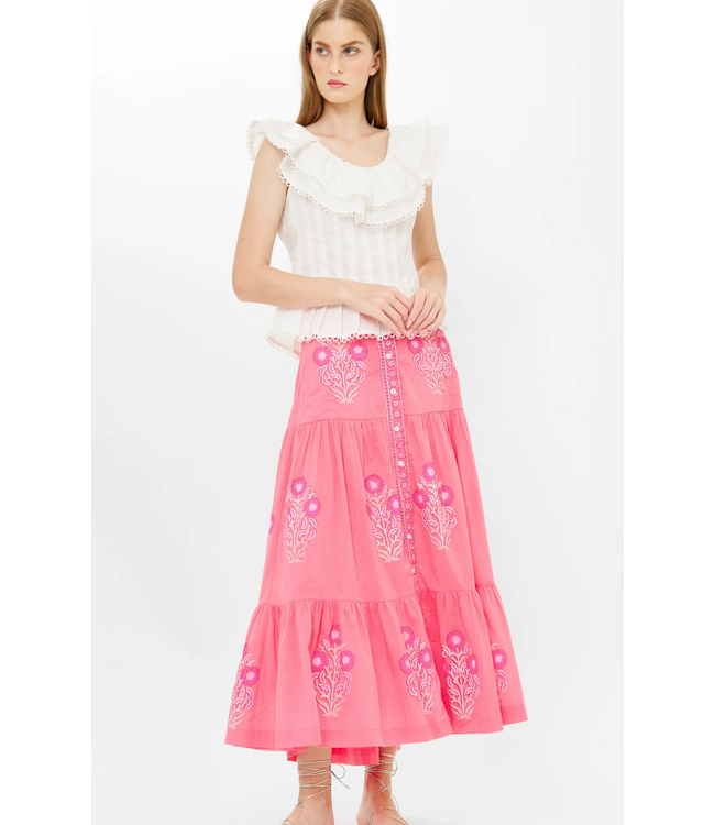 Oliphant Button Front Skirt #1113