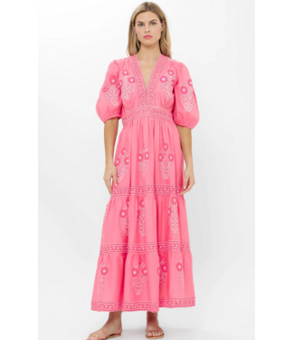 oliphant Oliphant V-neck Puffed Maxi #2277