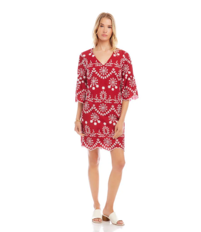 Karen Kane-Embroidered Dress-70213