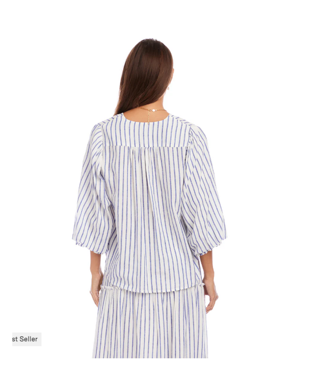 Karen Kane-Layered sleeve blouse-58700