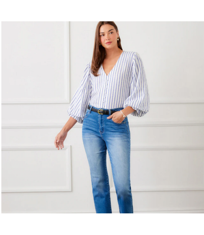 Karen Kane-Layered sleeve blouse-58700