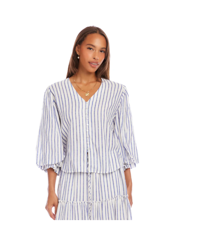 Karen Kane-Layered sleeve blouse-58700