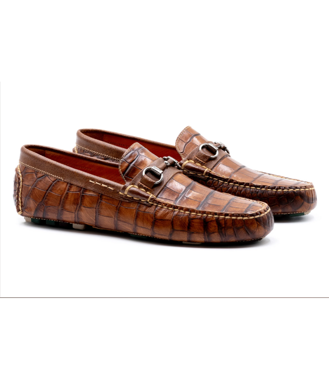 Monte Carlo Alligator Grain Horse Bit Loafers