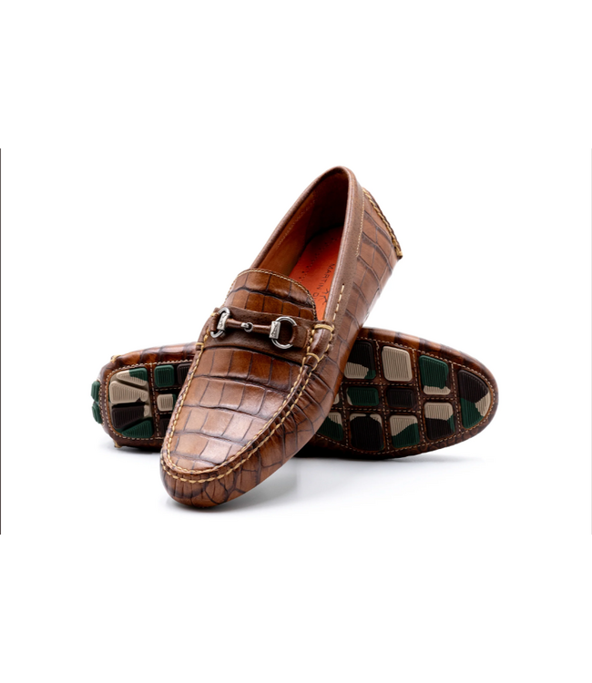 Monte Carlo Alligator Grain Horse Bit Loafers