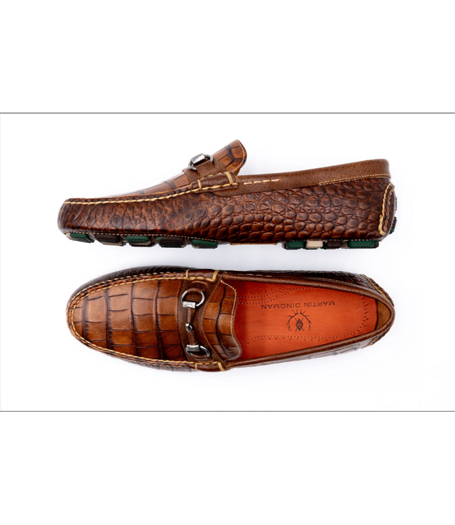 Monte Carlo Alligator Grain Horse Bit Loafers