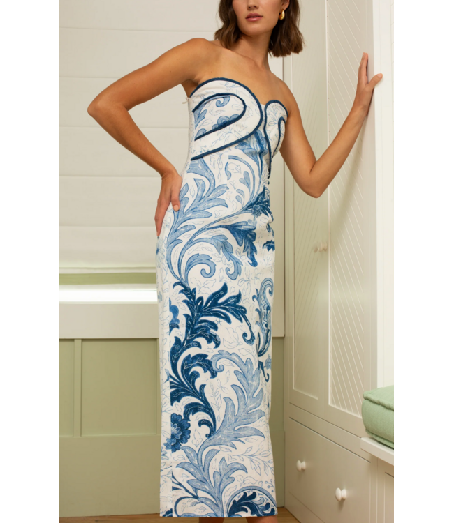 Anna Cate Hayden Strapless Midi Dress