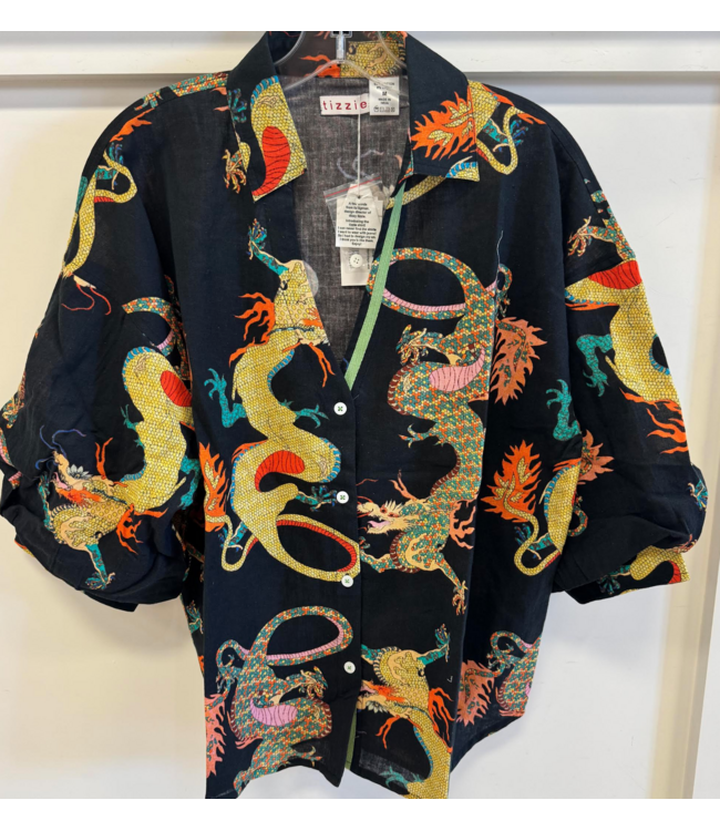 Dizzie Lizzie Puff Oversized sleeve top