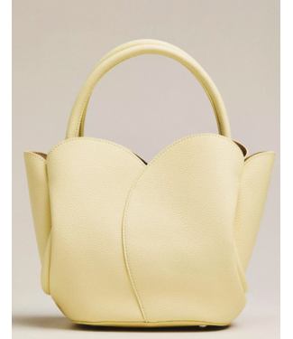 Melie Bianco Tulip Leather Top Handle Bag