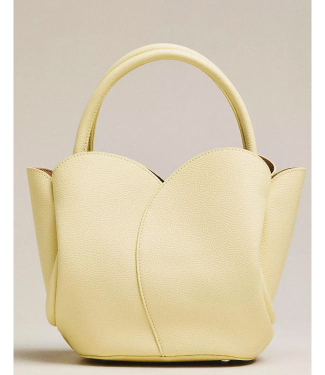 Melie Bianco Tulip Leather Top Handle Bag