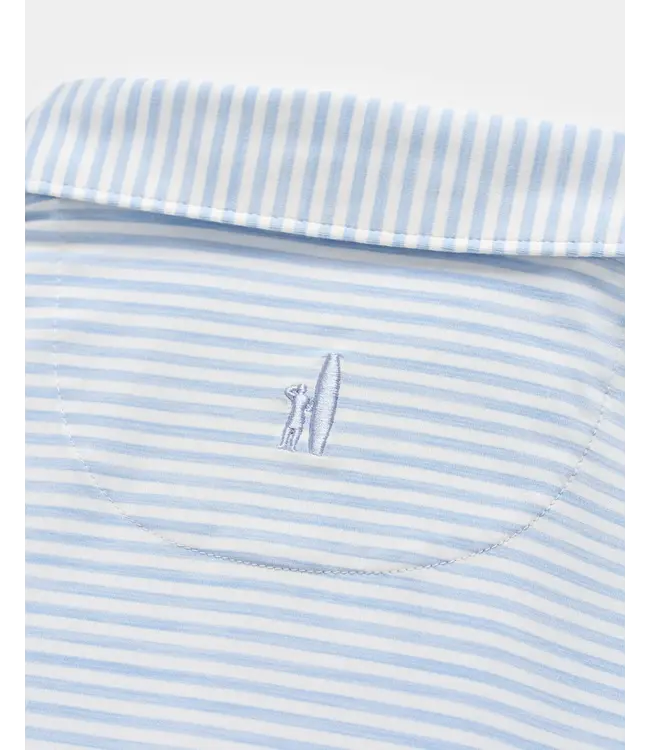 Seymour Stripe Performance Featherweight Polo