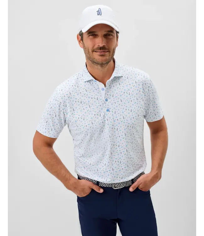 Burgers N Beers Performance Mesh Polo