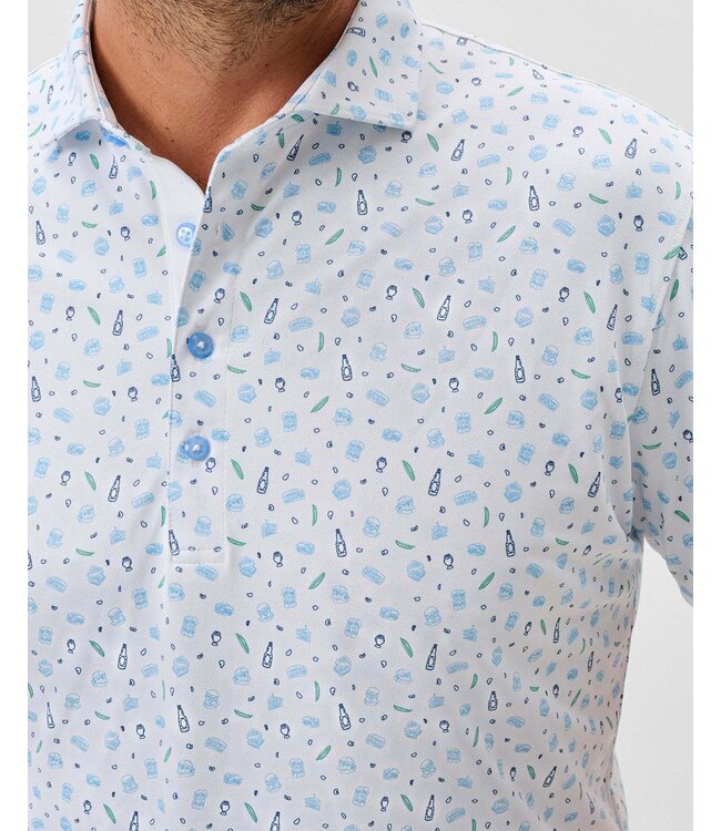 Burgers N Beers Performance Mesh Polo