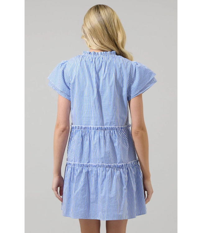 Sugarlips Sherah Striped Empire Tiered Mini Dress- STD14062PC