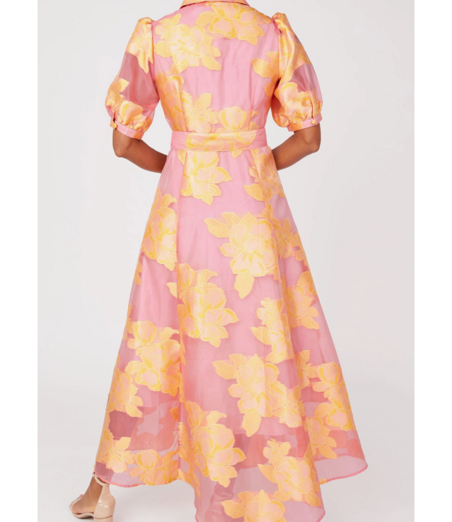Abbey Glass Charlotte Gown Sorbet Peony Organza #1063