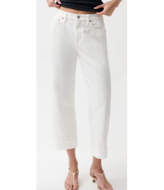 pistola Pistola-Kacey Wide Leg Mid-Rise Cuffed Boyfriend Jeans-#P000116270