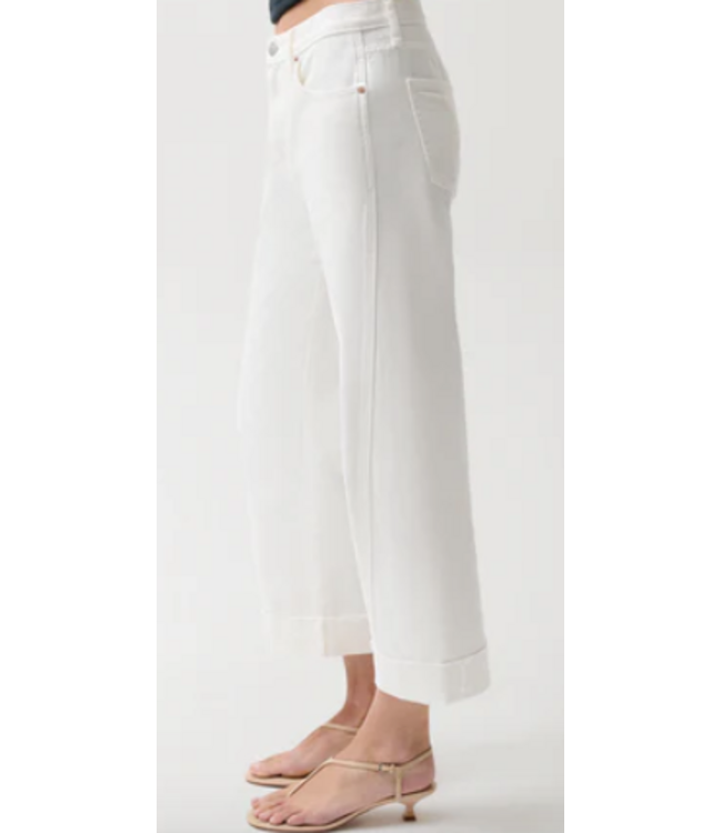 Pistola-Kacey Wide Leg Mid-Rise Cuffed Boyfriend Jeans-#P000116270