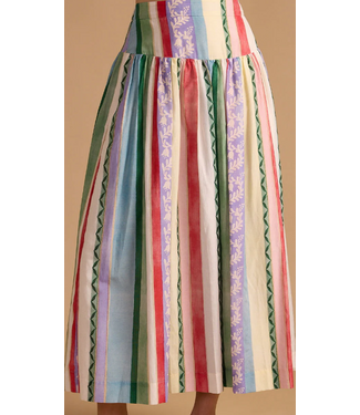 Thomas and Lourdes Thomas & Lourdes Edith Skirt Garden Stripe #16539