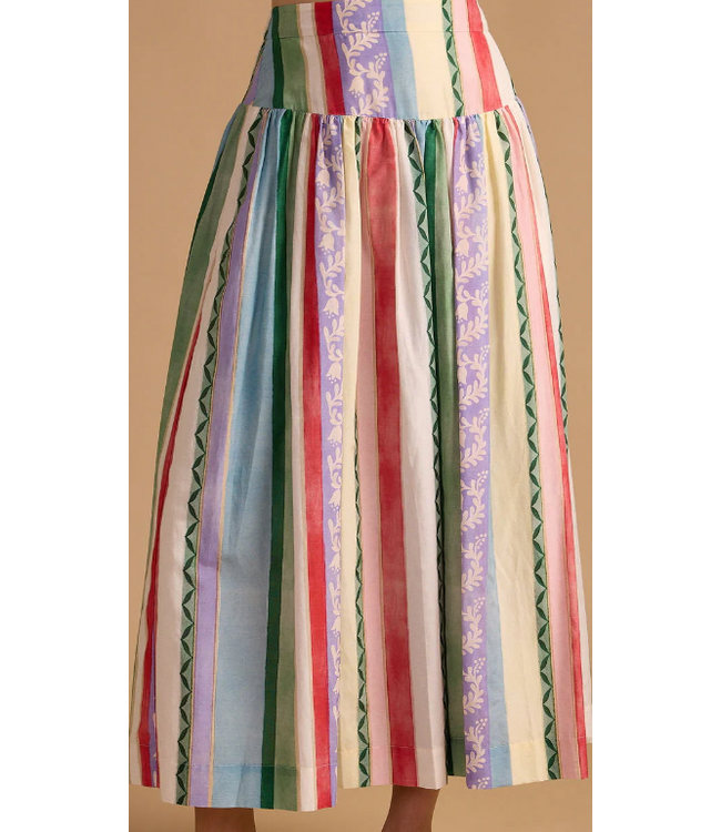Thomas & Lourdes Edith Skirt Garden Stripe #16539
