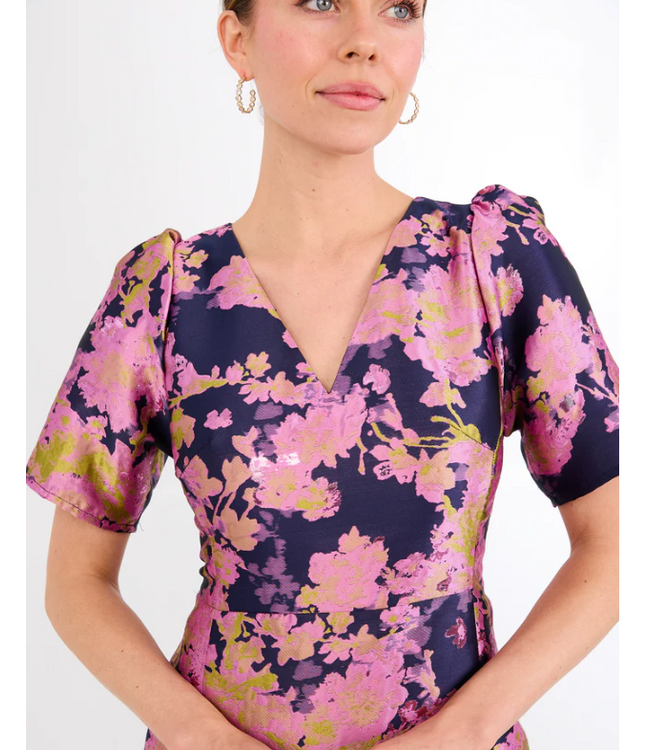 Abbey Glass Arden Brocade Gown- 1201FW25NY
