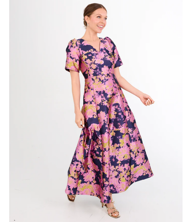 Abbey Glass Arden Brocade Gown- 1201FW25NY