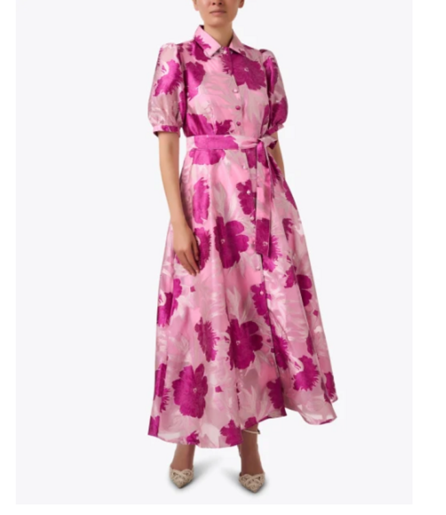 Abbey Glass Charlotte Gown Magenta Pansy Vine 1063SS25PK-4