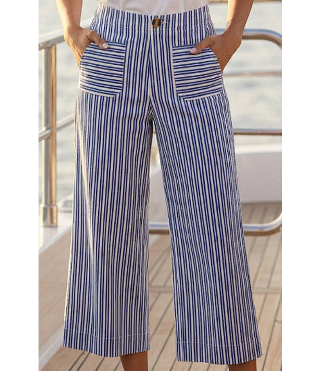 Karen Kane-Striped Cropped Pants-1L52401