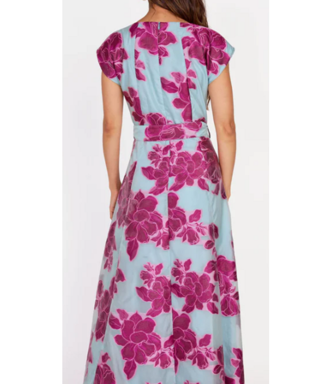 Abbey Glass-Berry Peony Organza-#1018L