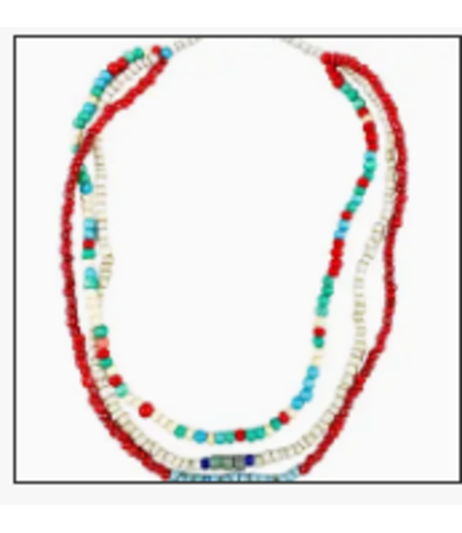 Twine $ Twig-Layered Pendant Necklace-Cape Cod Fish