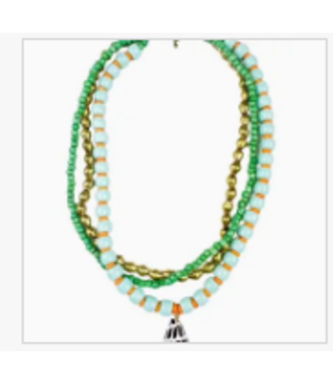 Twine & Twig-Layered Pendant Necklace-Ocean Shell