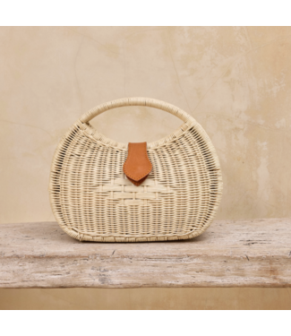 the winding road The Winding Road Ivory Rattan Eclipse Handbag