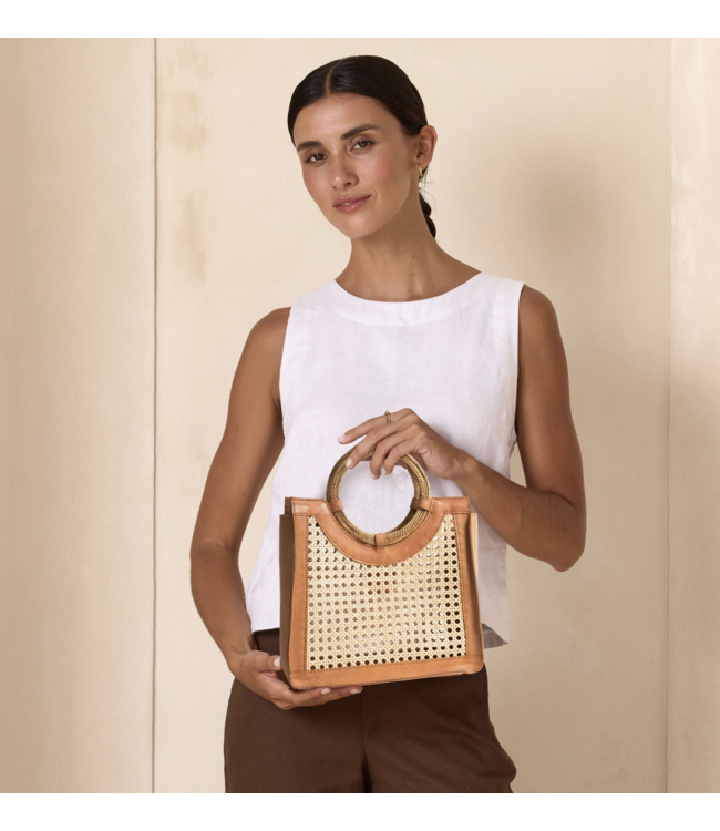 The Winding Road Rattan Cane Weave Handbag