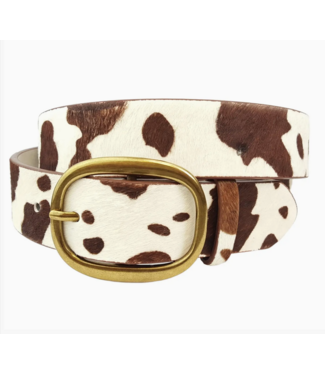 Axesoria West Axesoria West Genuine Cow Hair Leather Belt #3449