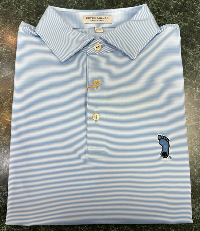 Peter Millar UNC Striped Printed Polo