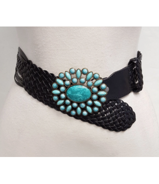 Axesoria West Axesoria West Hand Braided Leather Belt #12457