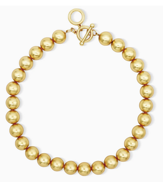 Karine Sultan Golden Sphere Necklace #79022