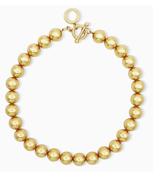 Karine Sultan Golden Sphere Necklace #79022