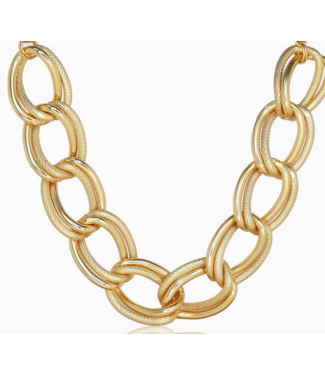 Karine Sultan Oversize Link Collar Necklace #56027