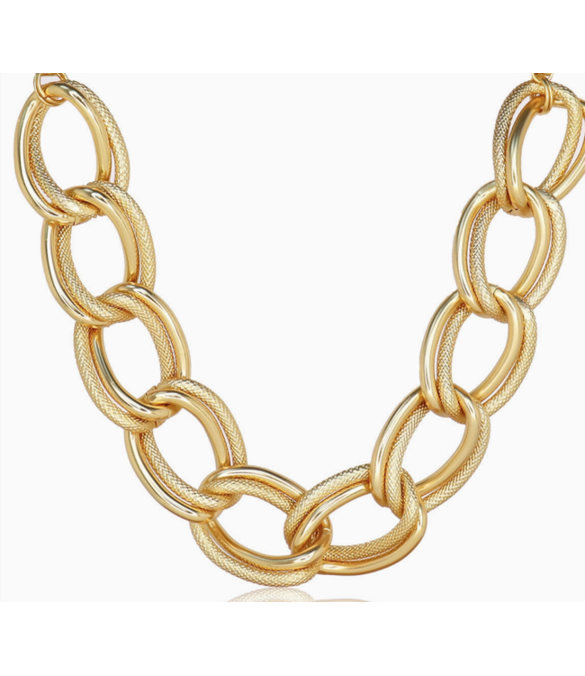 Karine Sultan Oversize Link Collar Necklace #56027