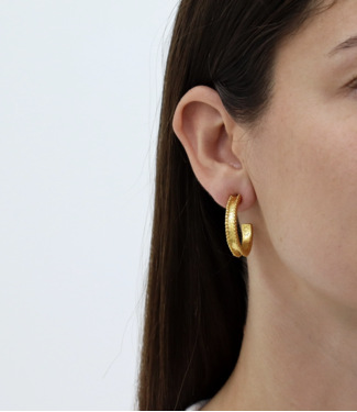 Karine Sultan Dotty Hoop Earrings #78051