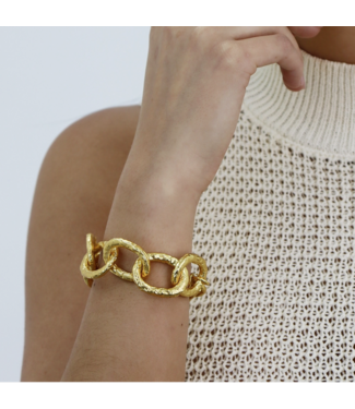 Karine Sultan Statement-Making Oversize Link Bracelet #70749