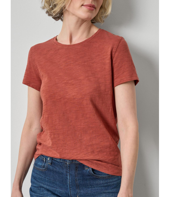 Lilla P Short Sleeve Back Seam Crewneck #3346