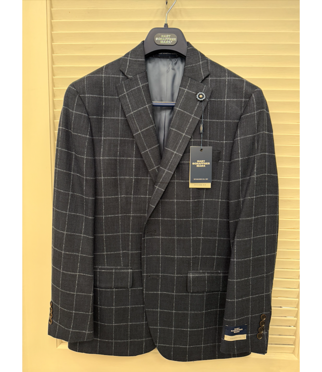 HSM- Chicago Fit Navy Windowpane Sport Coat Z870135H0125