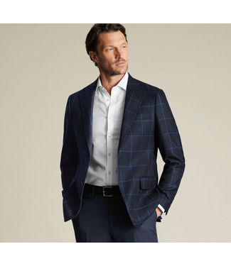 hart schafner marx HSM- Chicago Fit Navy Windowpane Sportcoat Z870135H0125