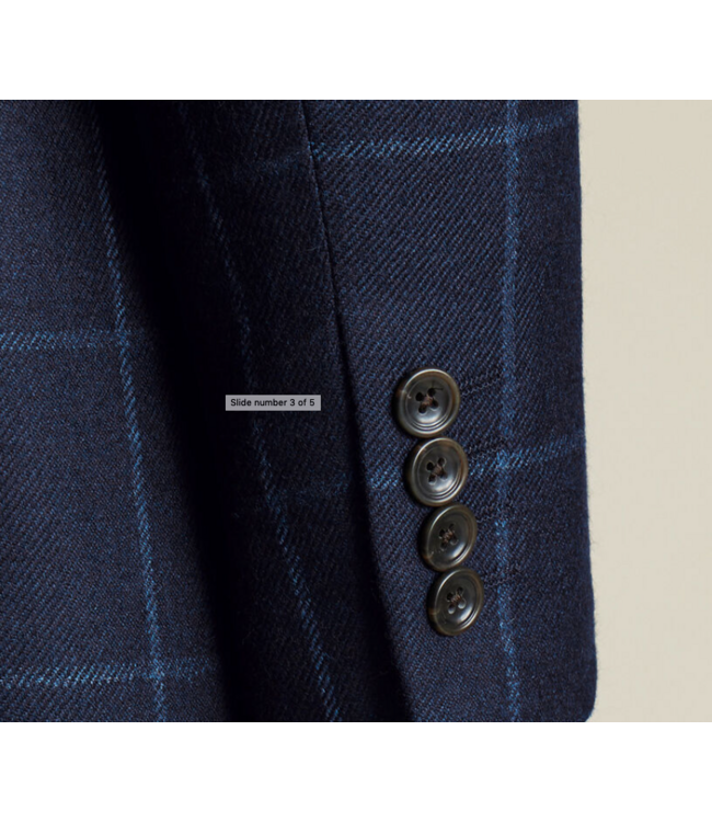 HSM- Chicago Fit Navy Windowpane Sport Coat Z870135H0125