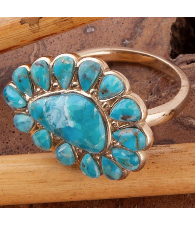 Barse Jewelry Golden Statement Ring # DURGR01T016B