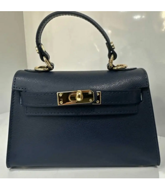 Jijou Capri Jijou Capri Melna Small Italian Leather Structured Bag