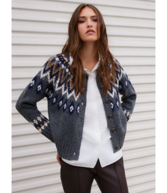 Fifteen Twenty Mixed Media Cardigan 3F89484